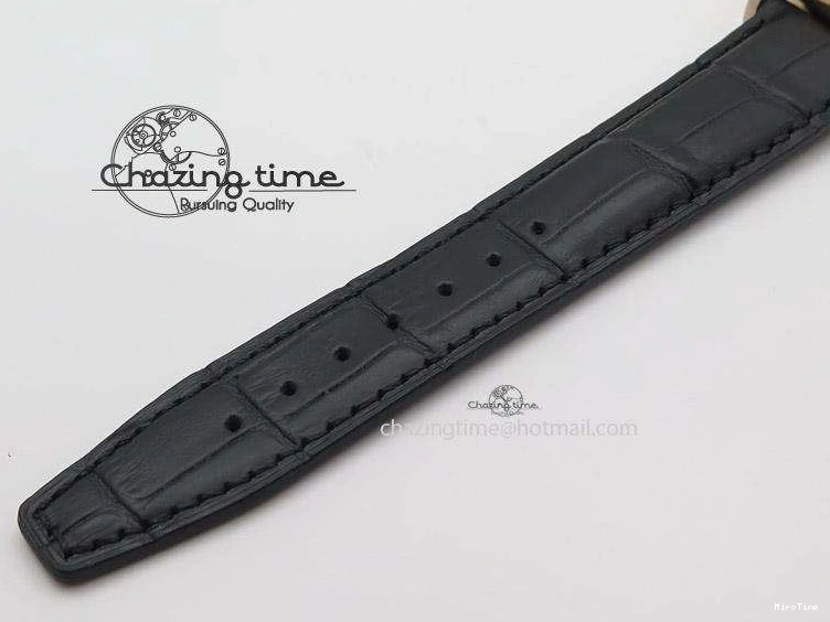 MIROTIME 0518 Portofino Chrono RG Black Dial on Black Leather Strap A HighPerformance 7389